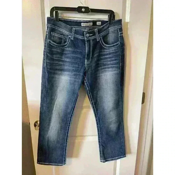 BKE Harper Stretch Jeans Dark Wash Mid Rise Western Women's 31 ankle - Picture 1 of 6